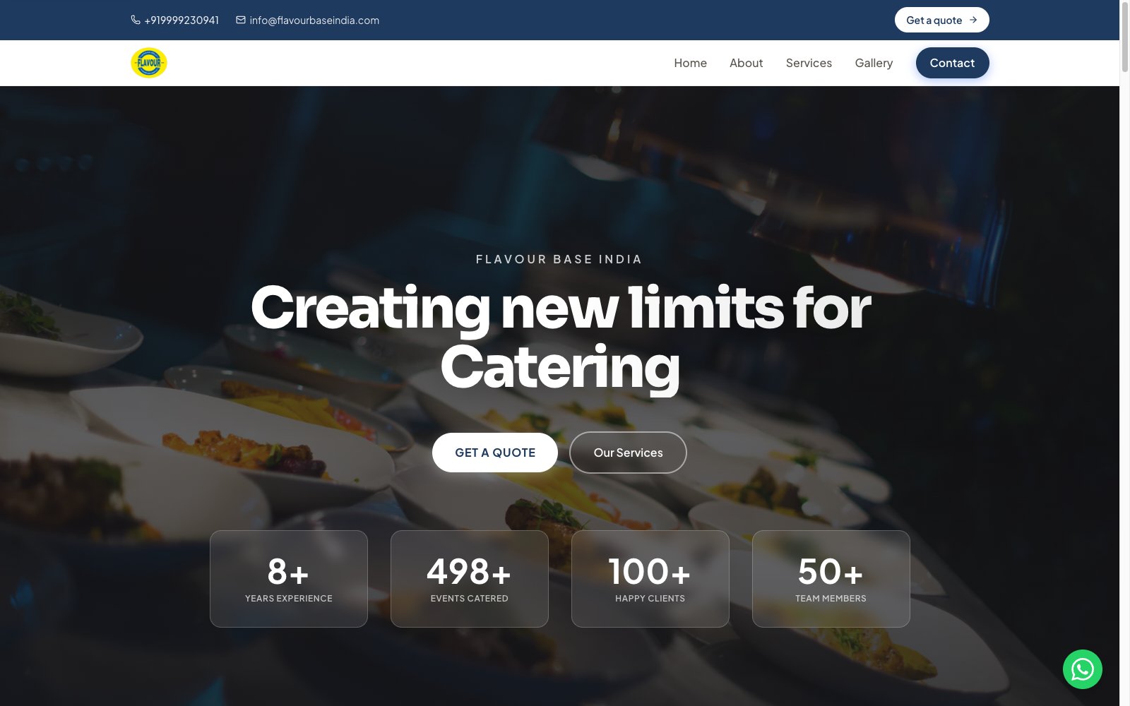 Flavour Base India website