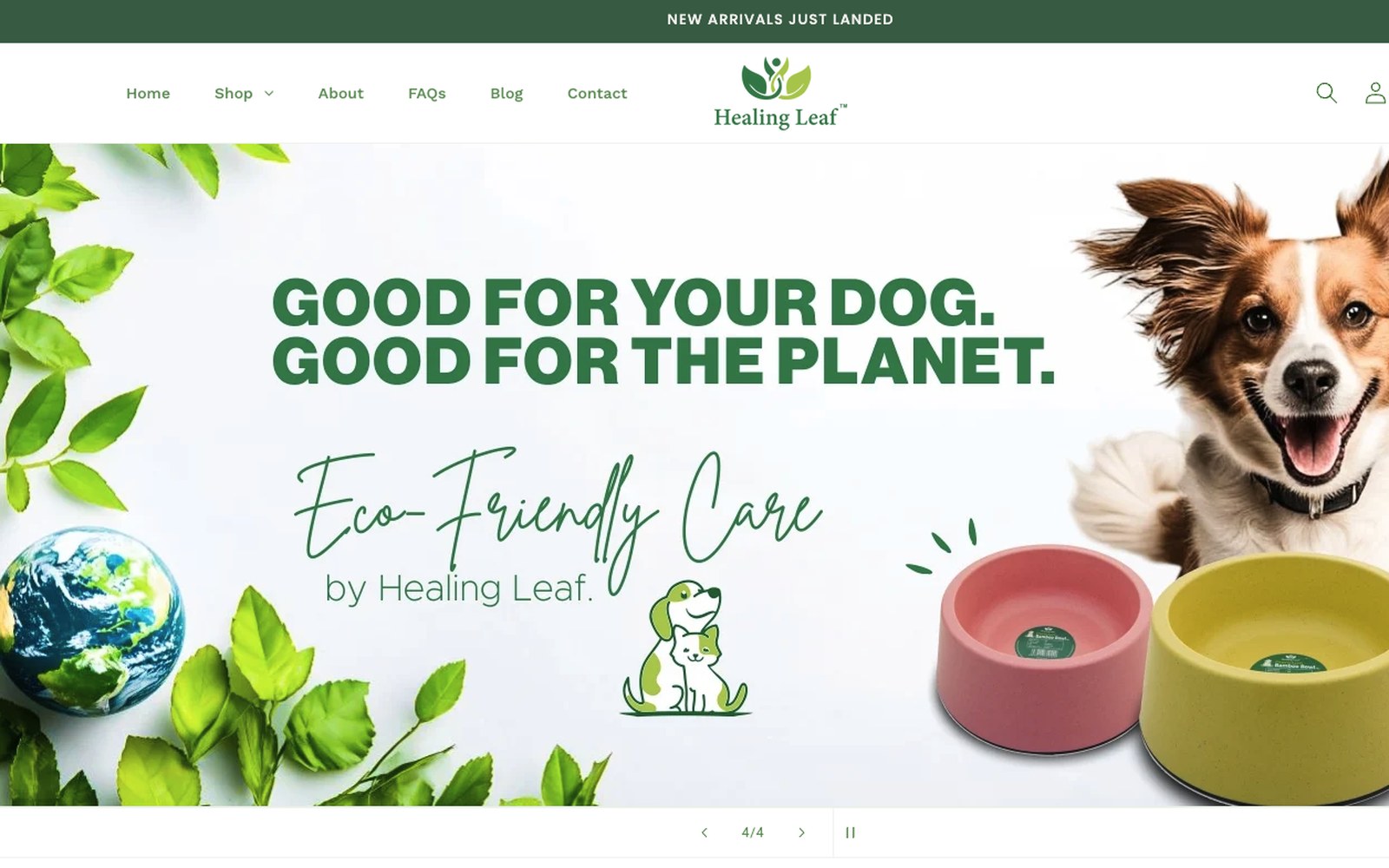 Healing Leaf India Shopify storefront